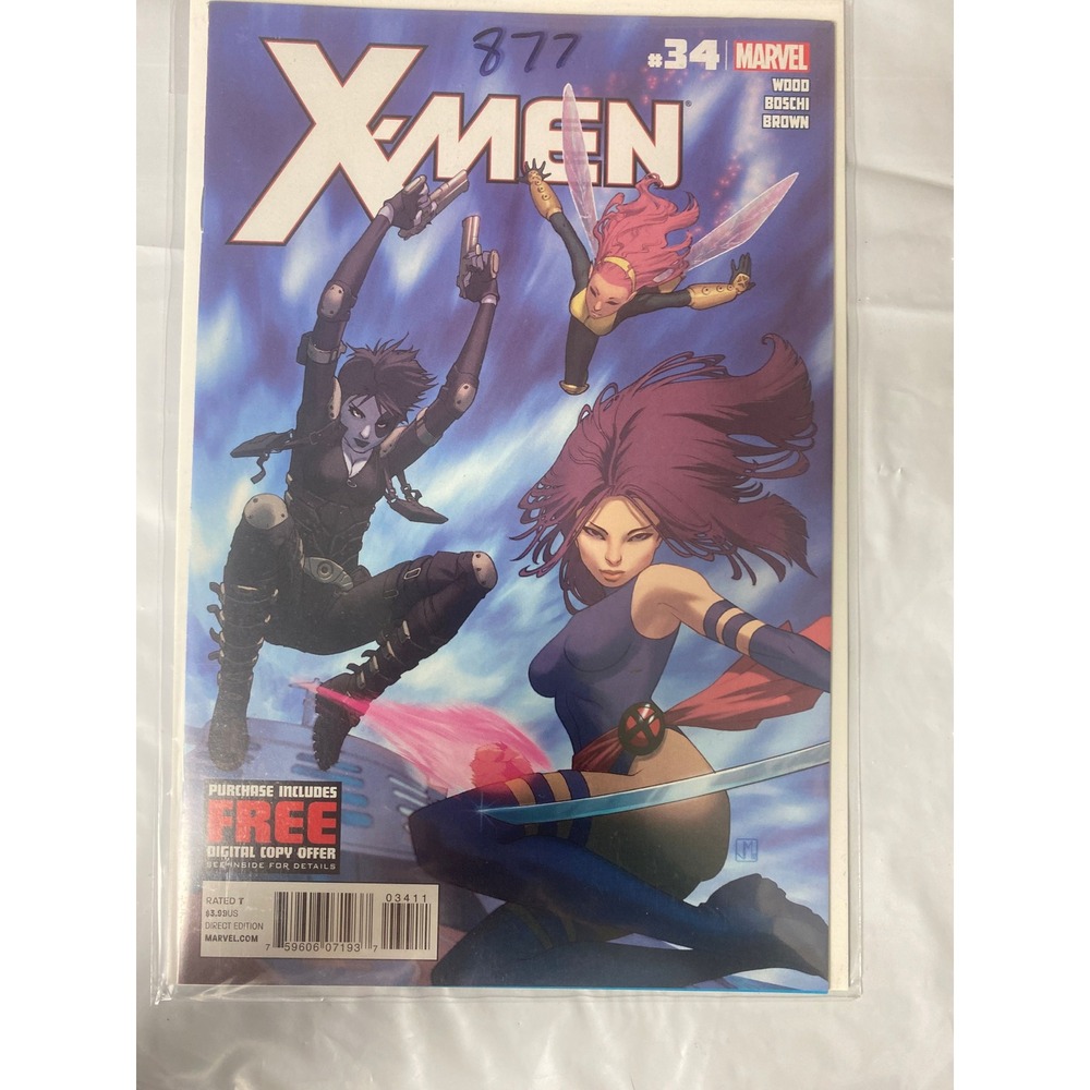 Marvel X-Men #34 Comic Book 2012 Brian Wood Roland Boschi Jorge Molina Cover